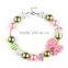 wholesale colorful beads nacklace, baby girls beads necklace,bead necklace for little girl