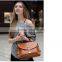 China alibaba hot selling brand women's tote business bag Preppy style solid shoulder handbag