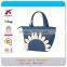 China Cheaper Custom Printed Flower Canvas Handbag