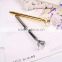 2016 New item Fashion lady big diamond golden ball point pen crystal metal ball pen for business gift