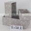 special design rectangular stainless fabric cotton bread basket