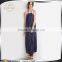 2016 Fashion Floor Length Stripes Halter Maxi Dresses