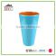Bright color round melamine yellow cup