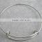 Wholesale Stainless Steel Bangle Expandable Wire Bangle Bracelet