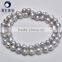 wholesale 13-15mm fresh water grey baroque pearl necklace strands at best offer