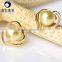 cultured akoya pearl earrings stud of love shape very cute design