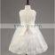Hot selling wholesale boutique chiffon white party two-pieces dress kids beautiful model dresses TR-WS29