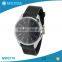 High quality big dial 3atm waterproof alloy case silicone thin watch