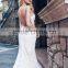 New Design Custom Made spaghetti strap sweetheart mermaid wedding dress