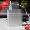 5V/1A 2.1A dual usb output alloy metal portable charger 7800mah power bank