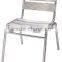 Armless chair aluminum chair