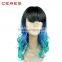 Overnight Delivery Colorful Cosplay Wig Synthetic Ombre Anime Wig for Party