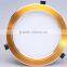 round led ceiling light for home/office/Supermarket 9w 12w 18w 24w ( golden/silver/black/ white color edge)
