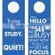 stable door hanger white board