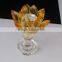Yellow crystal lotus flower making for religion