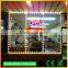 Shenzhen factory 5050rgb led glass window light,led light frame for store front GLMD108L-UV