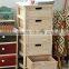 Handmade furniture wooden cabinet with wood drawers