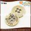 four holes zinc alloy metal sew button factory