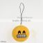 5.5cm Emoji Emoticon Soft Stuffed PlushCute Toy Keychain Asquint Style Yellow