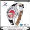 cheap leather strap cartoon face watches for kids