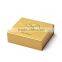 Wholesale hot sale folding yellow cardboard gift box