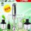 colorful LED light shining stainless steel hand blender
