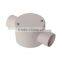 2 way through circle box PVC pipe accessories
