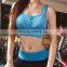 Shockproof, gathered, zipper before, running, without rims sports bra,fitness Yoga clothing