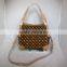 Authentic African Printed Wax Fabric and Leather Bag