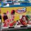 top sliding curved glass door ice cream freezer