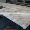 Polished white nature stone white marble kitchen top with free sample