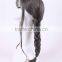 Cartoon gray Dreadloks with two braid ponytials wig N361