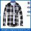 2016 Customized Wholesale Yarn Dyed Mens Check Hooded Plaid flannel shirt for men