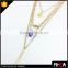 4 layered multi chain necklace.18k gold plated pendant necklace,fashion amethyst stone necklace