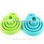 2Piece Liquid Transfer Silicone Folding Funnel Set