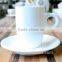 Custom logo Ceramic porcelain coffee cup and saucer set/ Italian mug