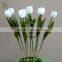 Hot selling PU tulip flower garden decoration led flower vase light