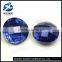 China synthetic corundum rough 6mm 34# round shape double checkerboard cut corundum