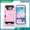 For Samsung galaxy S6 brushed combo case with card slot, for S6 G9200 TPU+PC Hybrid cover cases