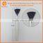 Best Price! Durable White Handle Facial Use Fan Shape Powder Brush With Advantage Black Nylon Hair