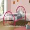 2016 hot sale lodge wrought iron metal single bed iron bed