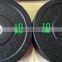 Professional olympic barbell weight lifting rubber bumper plate