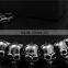 Novelty gift gothic punk skull head chain link bracelet