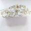 Trendy America style flower pearl lady crown