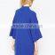 royalblue Wide Sleeve Sweater Dress loose sweater dress