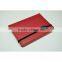 Book cover with embossed logo and elastic band closure