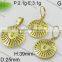 Hot Classic Round Style 18k Gold Plated Jewelry Set Made in China