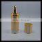 wholesale cylinder round shape purple /gold colored plastic cosmetic cream lotion bottle with cap and logo printing 30ml 50ml