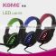 LED lights Gaming Headset with Removable Noise Cancelling Mic