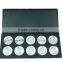10 cell Empty Eyeshadow Pan Palette with 36mm Aluminum
